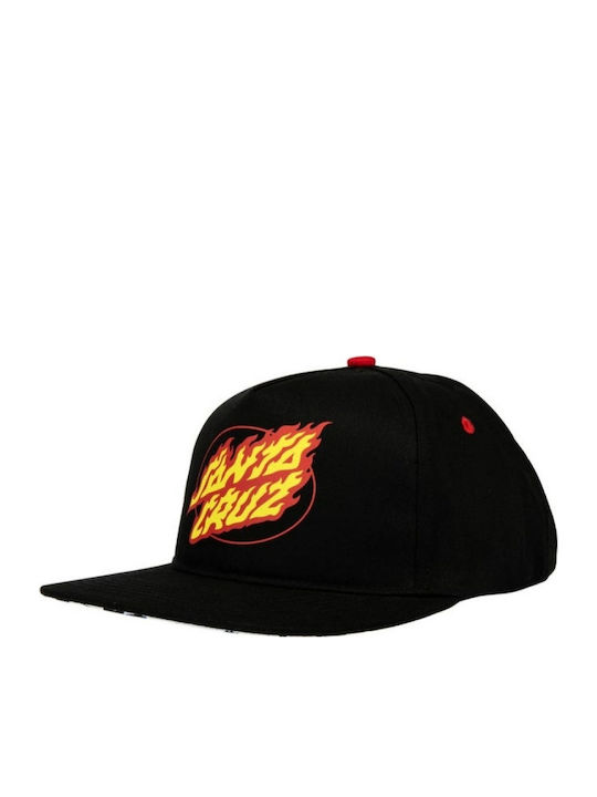 Santa Cruz Youth True Oval Flame Dot Cap Черен Santa Cruz Youth True Oval Flame Dot Cap Черен