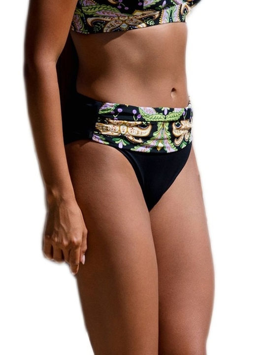 Bikini Slip Ψηλόμεσο Μαύρο