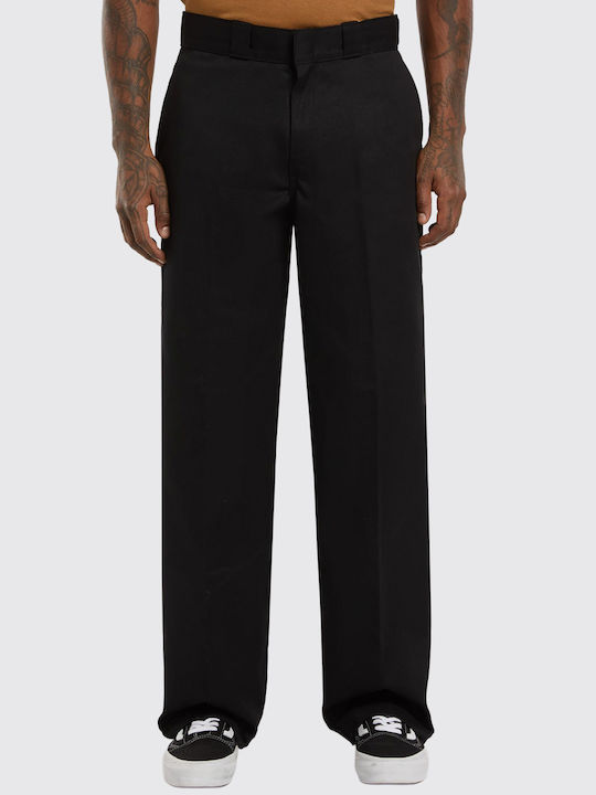 Work Ανδρικό Παντελόνι Loose Fit Μαύρο