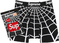 Supreme Herren Boxershorts 2er Pack Schwarz Supreme Herren Boxershorts 2er Pack Schwarz