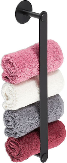 Relaxdays Wandhalterung mit Aufkleber 5.5x40.5cm Inox Schwarze