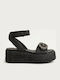 Дамски Сандали Flatforms Черни