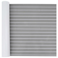 Boat Mat Striped Light Gray White 240 x 90 cm Eva 42046770 Light Gray