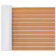 Mat Boat Striped Brown White 240 x 60 Cm Eva 42046774 Dark Grey
