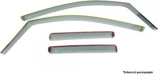 Dga Set Car Windbreakers Mazda 2 Hybrid 5d 2022+ Toyota Yaris 5d 2020+ Flexible Cast Acrylic Glass 4 Pieces