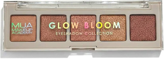 MUA Glow Bloom Palette with Matte Eye Shadows in Pressed Powder Form 3.8gr