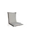 keleman Garden Chair Cushion with Backrest Beige 45x96cm
