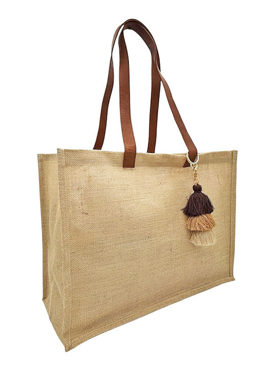 Savil Korbweide Strandtasche Braun