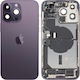 Apple iPhone 14 Pro Max Rückseite Batteriedeckel Glas Mittleres Rahmen Vollständige Ersatzteile Dunkles Lila Grad A
