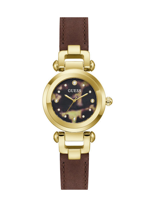 Guess Ginger Ceas Cu Baterie Cu Curea Din Piele