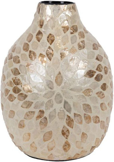 Decorative Beige Vase 25xH34cm