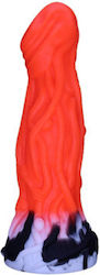 Fantasy Alien Liquid Silicone Dildo Suction Cup 20.3cm Red