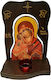 Wooden Iconostasis Panagia Glykofilousa Lamp Possibility To Stand Or Hang On The Wall Dimension 34 X 25