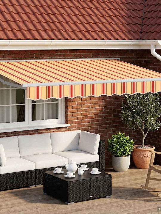 vidaXL Terrasse Zelt mit LEDs Gelbe 3x2.5m