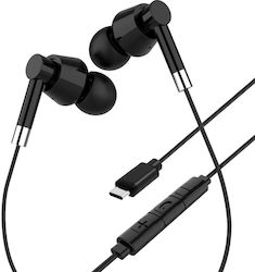 Ακουστικά Media-tech Media-tech Ακουστικά Ψείρες Earphones All Usb-c Μαύρα