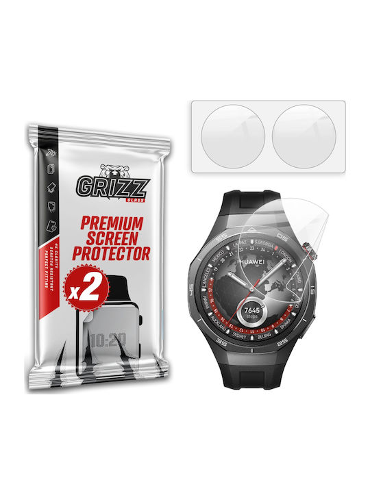 Set 2 Grizzglass Ceramicfilm Protective Films Compatible Huawei Watch Gt 5 Pro 42mm Transparent