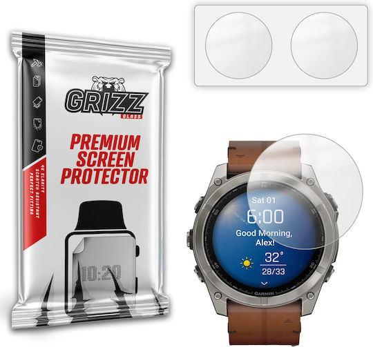 Set 2 Filme Protectoare GrizzGlass Paperscreen Compatibile Garmin Fenix 8 51mm Transparente