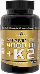 Vitabolic SRL D3 4000UI + K2 Vitamina 100 Comprimate