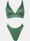 Set Bikini Ψηλόμεσο Χακι