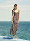Summer Maxi Evening Dress with Mesh Juju
