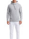 Φούτερ με Κουκούλα Light Grey Marl