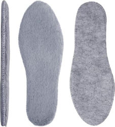 Winter Warm Insoles Authentic Natural Sheep Wool Grey