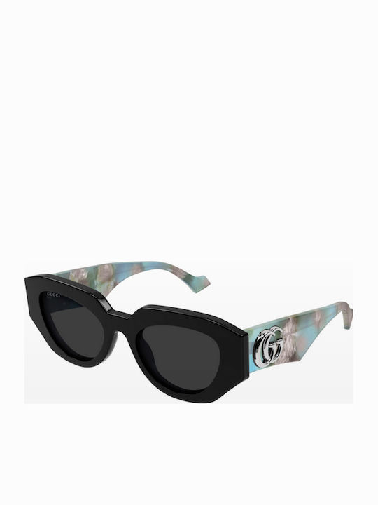 Gucci Unisex Γυαλιά Ηλίου με Μαύρο Κοκκάλινο Σκ...