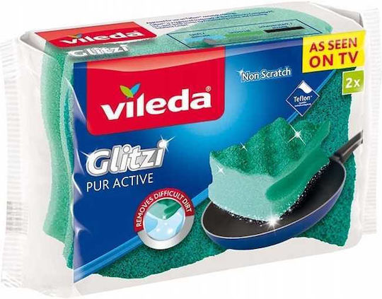 Vileda Pur Active Shaped Sponge 2 Pcs