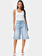 Women's Blue Bermudas