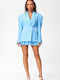 Decoro Women's Double Breasted Light Blue Blazer