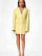 Decoro Women's Double Breasted Yellow Blazer