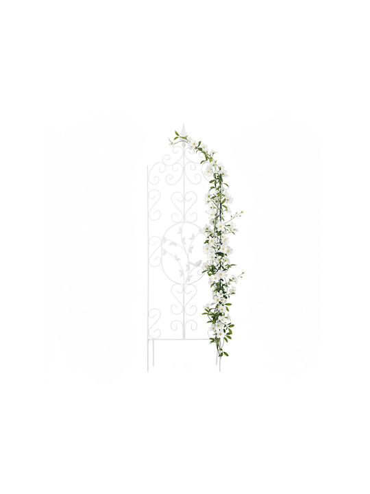 Trellis De Grădină Alb 35x116cm