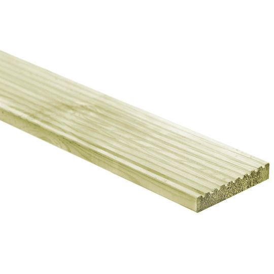 vidaXL Material for Garden Flooring from Wood 100x14.5cm 8 Pieces