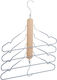 Relaxdays Clothes Hanger Beige 10034223 4 Pieces
