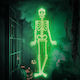 Decoratiune Fosforescentă Schelet Halloween 90x40 Cm Plastic Strălucește În Întuneric