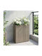 vidaXL Plastic Transparent Flower Pot 55x22x70cm