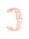 Λουράκι Σιλικόνης Soft Touch Ασημί Αγκράφα Xiaomi Watch S4 41mm Pink