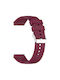 Λουράκι Σιλικόνης Soft Touch Ασημί Αγκράφα Xiaomi Watch S4 41mm Bordeaux