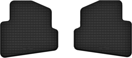 Car Rubber Mats Rear 2 Pcs Universal Skoda Fabia Ii Hatchback Estate 2007-2014