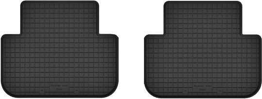 Car Rubber Mats Rear 2 Pcs Universal Opel Zafira C 7 Seats 2012-2019