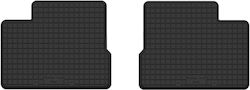 Car Rubber Mats Rear 2 Pcs Universal Mazda Mx-3 Coupe 1991-1998