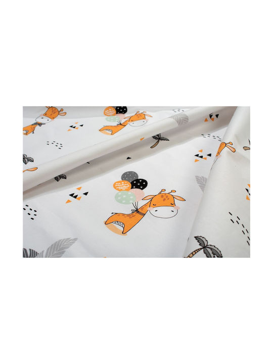 Dimcol Детски Чаршаф За Количка Памучен Giraffe...