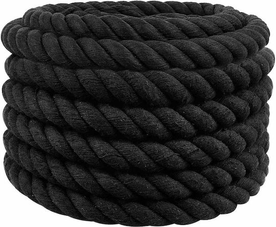 vidaxl Seil Schwarzes 3,6 X 3,6 X 500 cm Baumwolle