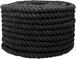 vidaxl Seil Schwarzes 2,4 X 2,4 X 2500 cm Baumw...