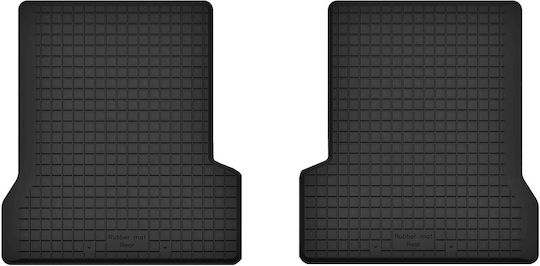 Car Rubber Floor Mats Rear 2 Pcs Universal Saab 900 Ii Cabrio 1994-1995