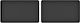Rubber Car Mats Rear 2 Pcs Universal Peugeot 807 7 Seats 2002-2014