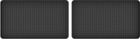 Rubber Car Mats Rear 2 Pcs Universal Fiat Ulysse Ii 7 Seats 2002-2010