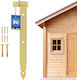 Kotarbau Strap Hinge 500 Mm Gold Galvanized Steel Garage Door Hinge Shutters Gazebo Hinge