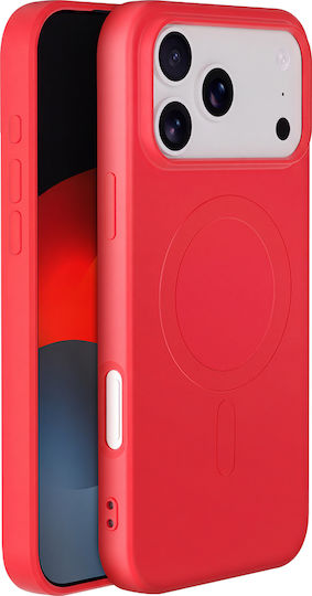 Bigben Case Iphone 17 Pro Max Magsafe In Soft Silicone Soft Touch Finish Red