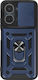 Mayaxess Case Xiaomi Redmi 15c Shockproof Mil-std 810g Camera Cover Ring Stand Night Blue